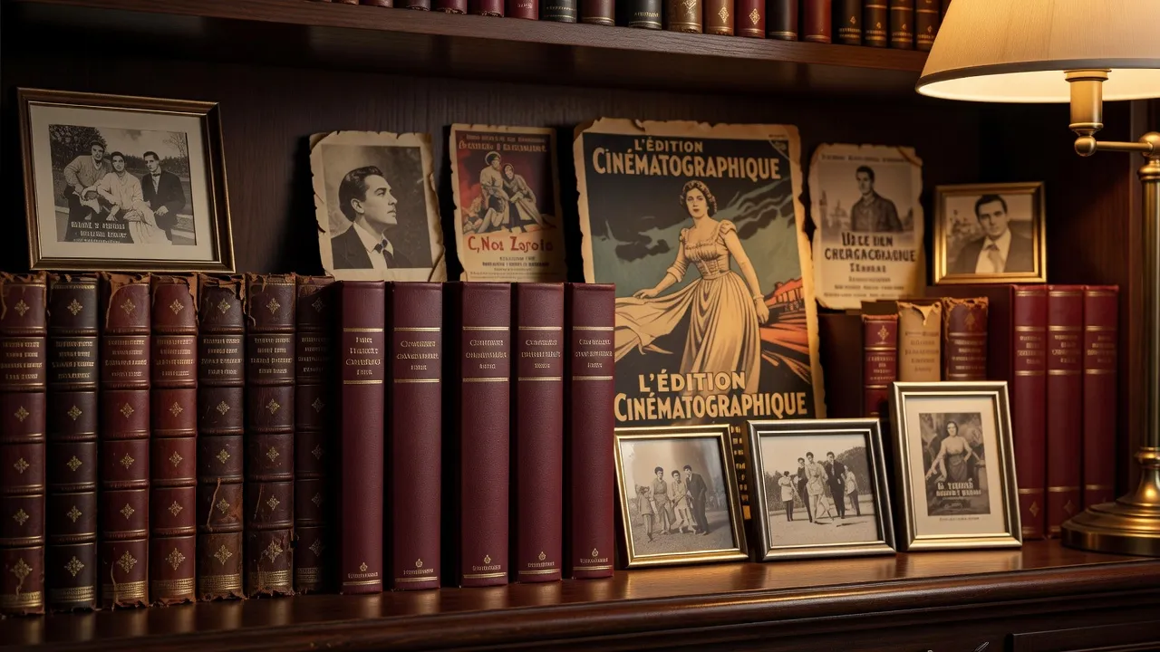 Étagère de bibliothèque avec plusieurs éditions et adaptations du roman à travers les époques